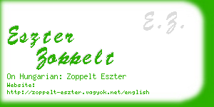 eszter zoppelt business card